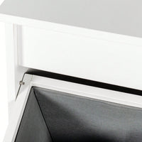 Laundry Cabinet With Dual Removable Liner Bags For Easy Organization And Storage
