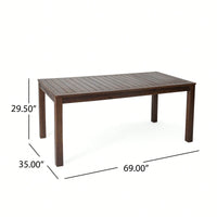 Elegant 69 Inch Dining Table For Modern Home Decor And Entertaining