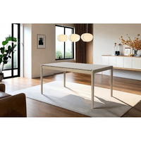 Light Ash Dining Table 68.25 Inch Wide Modern Design Perfect For Dining Room Or Kitchen
