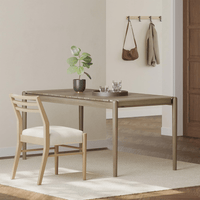 Light Ash Dining Table 68.25 Inch Wide Modern Design Perfect For Dining Room Or Kitchen
