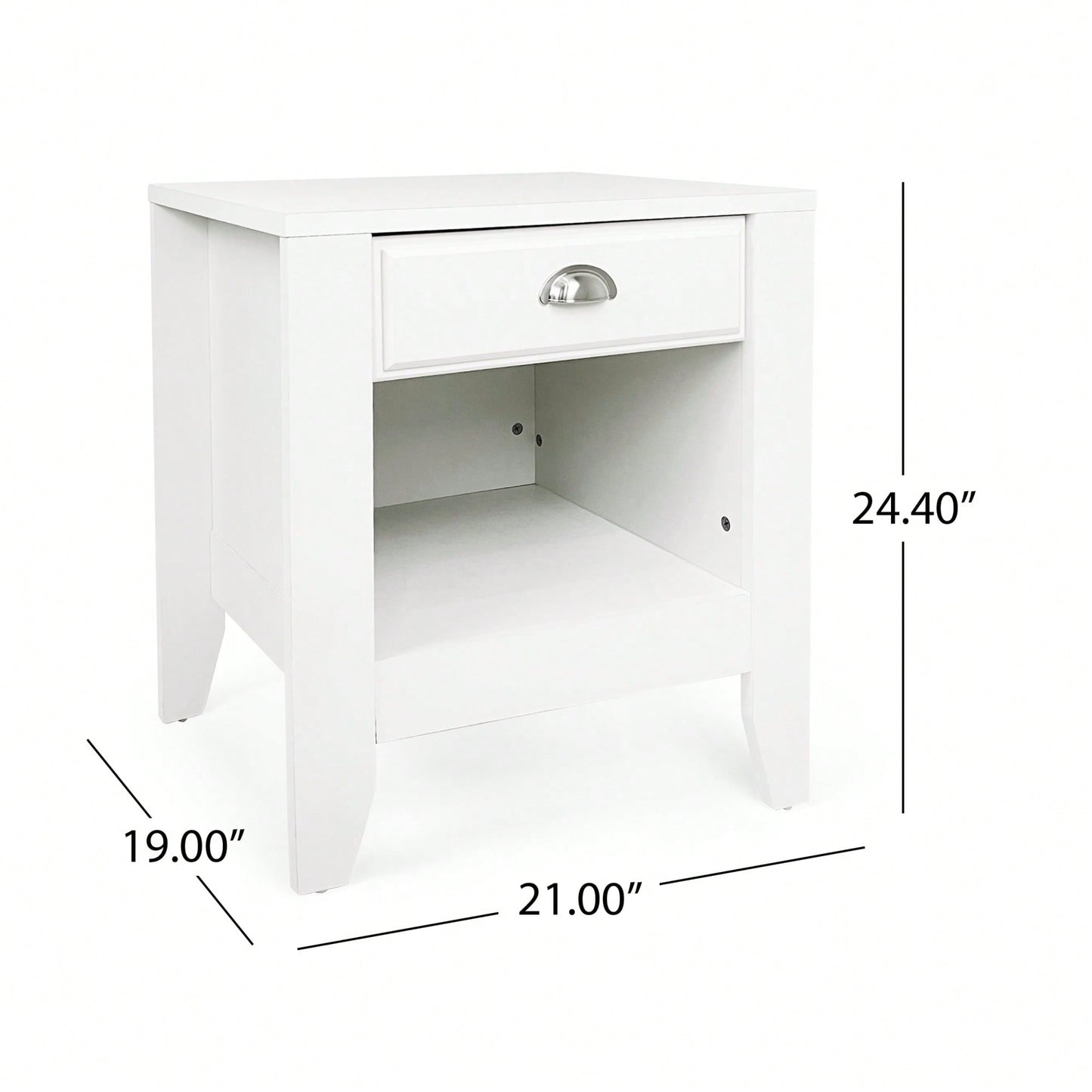 Modern Minimalist Side Table For Living Room Or Bedroom Storage