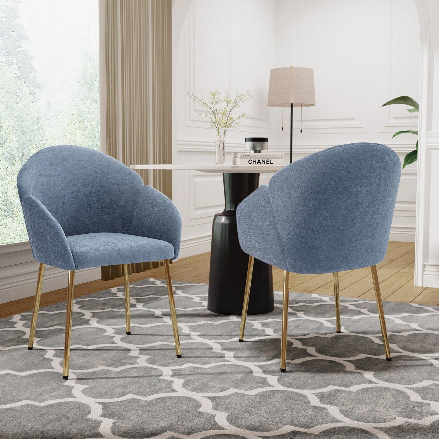 Set Of 2 Stylish And Comfortable Dining Chairs For Modern Home Decor