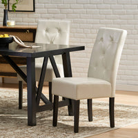 Set Of 2 Elegant Modern Dining Chair With Comfortable Upholstery And Stylish Design