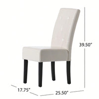 Set Of 2 Elegant Modern Dining Chair With Comfortable Upholstery And Stylish Design