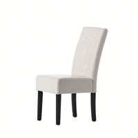 Set Of 2 Elegant Modern Dining Chair With Comfortable Upholstery And Stylish Design