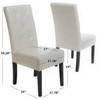 Set Of 2 Elegant Modern Dining Chair With Comfortable Upholstery And Stylish Design