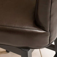 30.25 Inch High Brown Swivel Bar Stool For Kitchen Dining Room Counter Seating