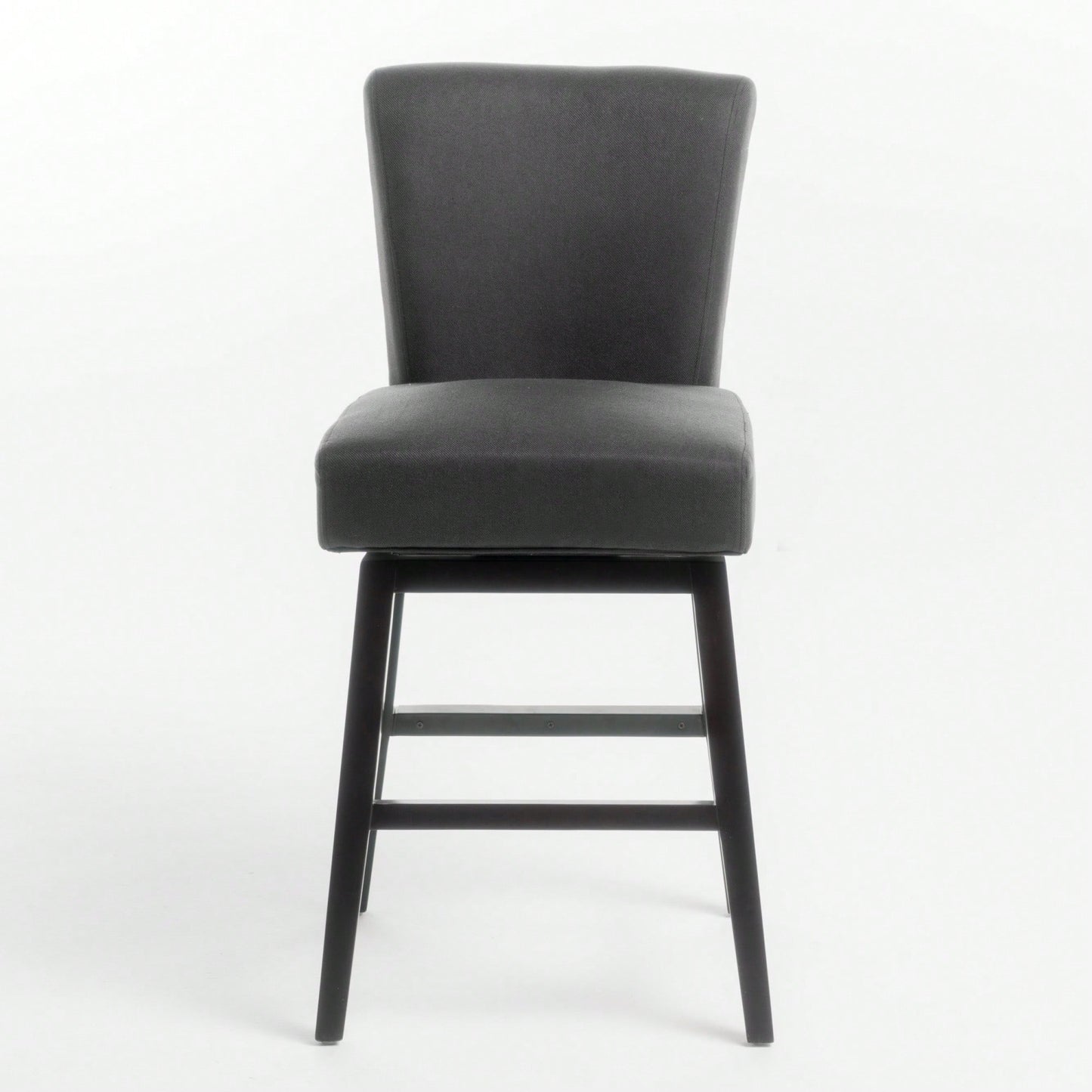 30.25 Inch High Brown Swivel Bar Stool For Kitchen Dining Room Counter Seating