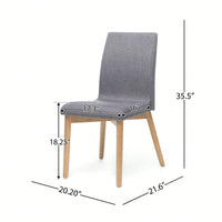 Set Of 2 Stylish Modern Dining Chairs For Kitchen And Dining Room Decor
