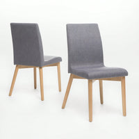 Set Of 2 Stylish Modern Dining Chairs For Kitchen And Dining Room Decor