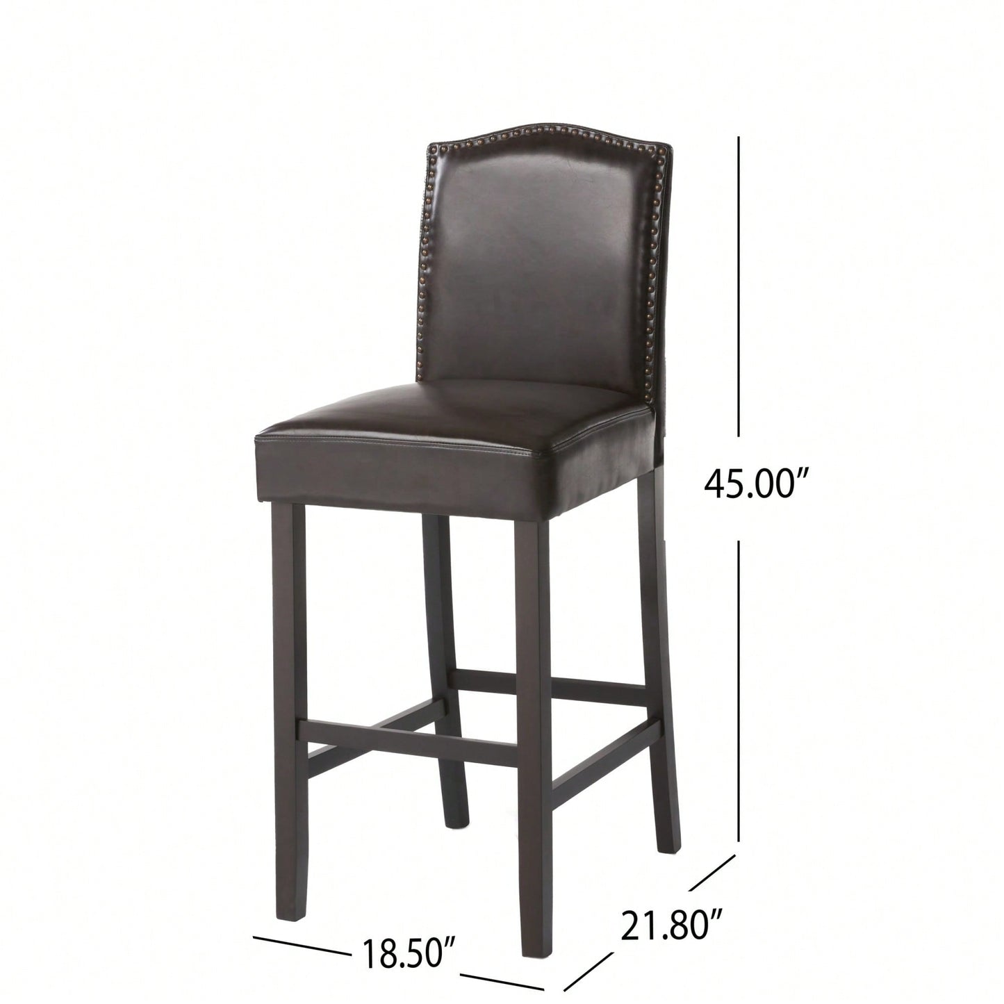 Set Of 2 Stylish Barstools For Modern Dining And Kitchen Spaces