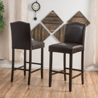 Set Of 2 Stylish Barstools For Modern Dining And Kitchen Spaces