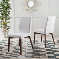 Set Of 2 Modern Upholstered Dining Chairs With Stylish Design And Comfortable Seating