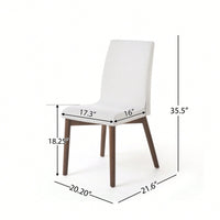 Set Of 2 Modern Upholstered Dining Chairs With Stylish Design And Comfortable Seating
