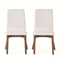 Set Of 2 Modern Upholstered Dining Chairs With Stylish Design And Comfortable Seating