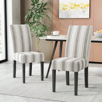 Set Of 2 Elegant Upholstered Dining Chair With Modern Design And Sturdy Frame