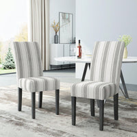 Set Of 2 Elegant Upholstered Dining Chair With Modern Design And Sturdy Frame