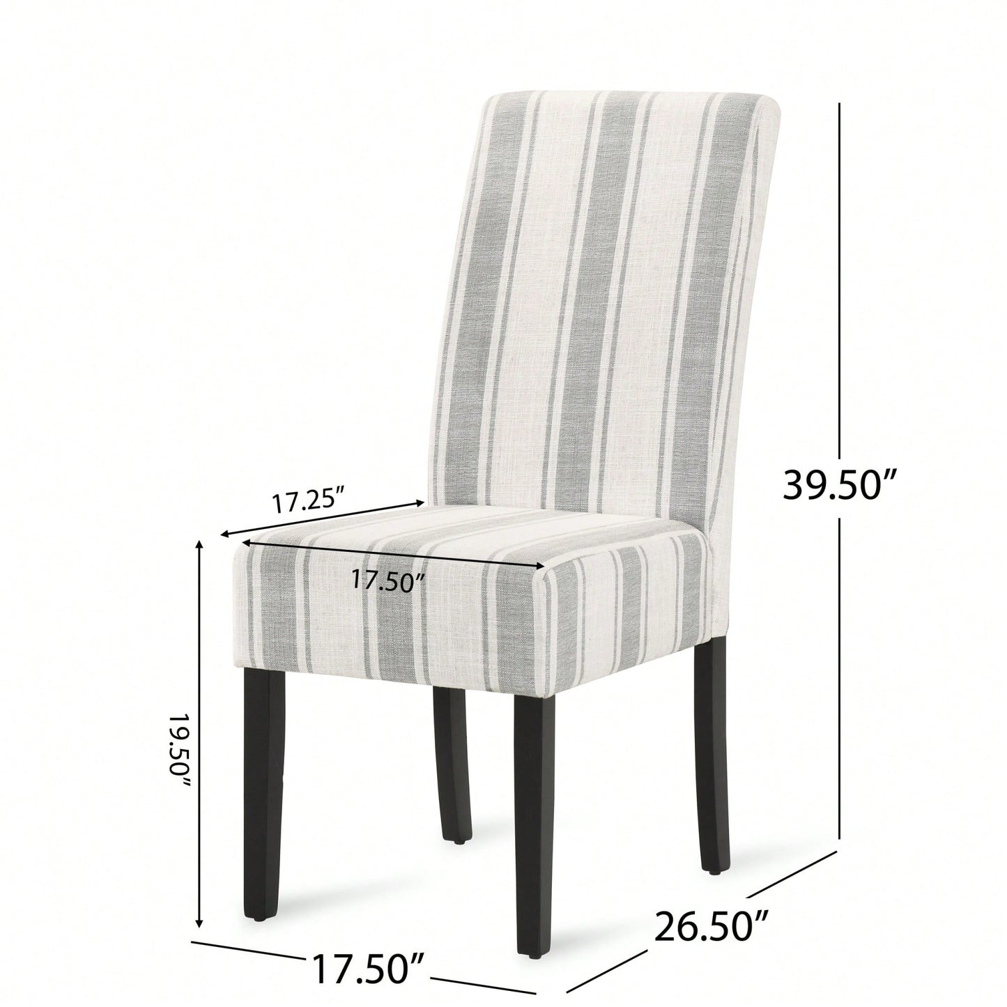 Set Of 2 Elegant Upholstered Dining Chair With Modern Design And Sturdy Frame