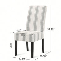 Set Of 2 Elegant Upholstered Dining Chair With Modern Design And Sturdy Frame
