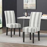 Set Of 2 Elegant Upholstered Dining Chair With Modern Design And Sturdy Frame