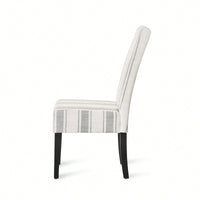 Set Of 2 Elegant Upholstered Dining Chair With Modern Design And Sturdy Frame