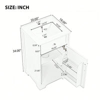 20 Inch Black Bathroom Vanity With Sink Soft Close Door Storage Cabinet Adjustable Shelves