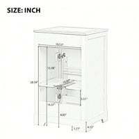 20 Inch Black Bathroom Vanity With Sink Soft Close Door Storage Cabinet Adjustable Shelves