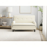 Comfortable Grey Two-Seater Sofa Bed With Recline Function For Ultimate Relaxation