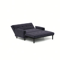 Comfortable Grey Two-Seater Sofa Bed With Recline Function For Ultimate Relaxation