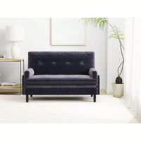 Comfortable Grey Two-Seater Sofa Bed With Recline Function For Ultimate Relaxation