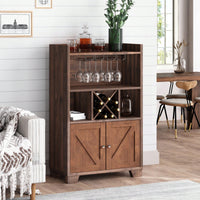 Elegant Wine Storage Cabinet With Glass Door And Temperature Control