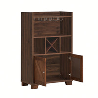 Elegant Wine Storage Cabinet With Glass Door And Temperature Control