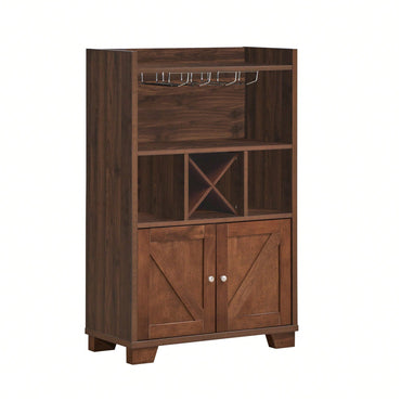 Elegant Wine Storage Cabinet With Glass Door And Temperature Control