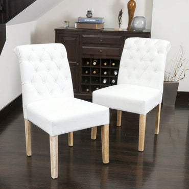 Elegant Tufted Dining Rolltop Set Of 2 Pieces For Modern Interiors