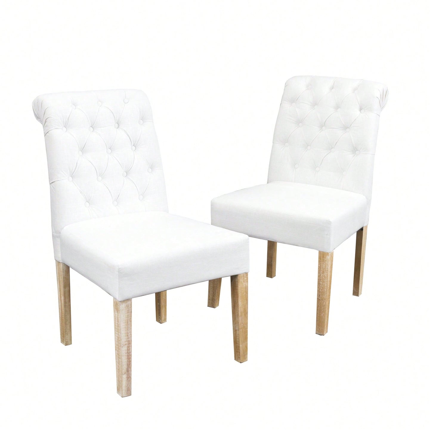 Elegant Tufted Dining Rolltop Set Of 2 Pieces For Modern Interiors