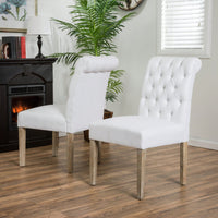 Elegant Tufted Dining Rolltop Set Of 2 Pieces For Modern Interiors