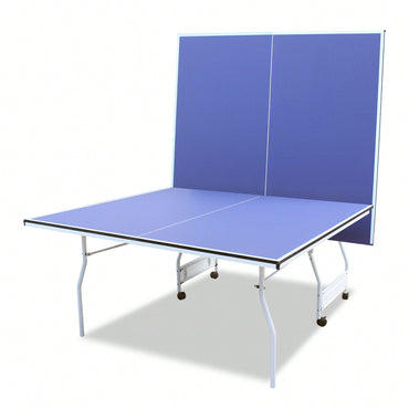 Portable 9ft Foldable Table Tennis Set With Net 2 Paddles And 3 Balls For Indoor Play