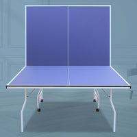 Portable 9ft Foldable Table Tennis Set With Net 2 Paddles And 3 Balls For Indoor Play