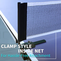Portable 9ft Foldable Table Tennis Set With Net 2 Paddles And 3 Balls For Indoor Play