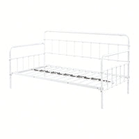 Metal Frame Daybed With Trundle For Space-Saving Guest Accommodation