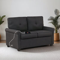 Stylish Fabric Pull-Out Sofa Bed With Comfortable Mattress For Versatile Living Spaces