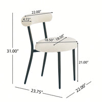 Set Of 2 Stylish And Comfortable Dining Chairs For Modern Home Decor