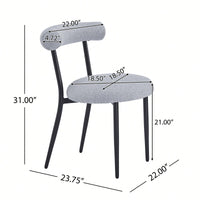 Set Of 2 Stylish And Comfortable Dining Chairs For Modern Home Decor