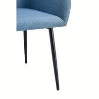 Set Of 2 Velvet Beige Accent Arm Chairs With Strong Black Metal Legs For Modern Living Room Dining Room Club Guest Seating