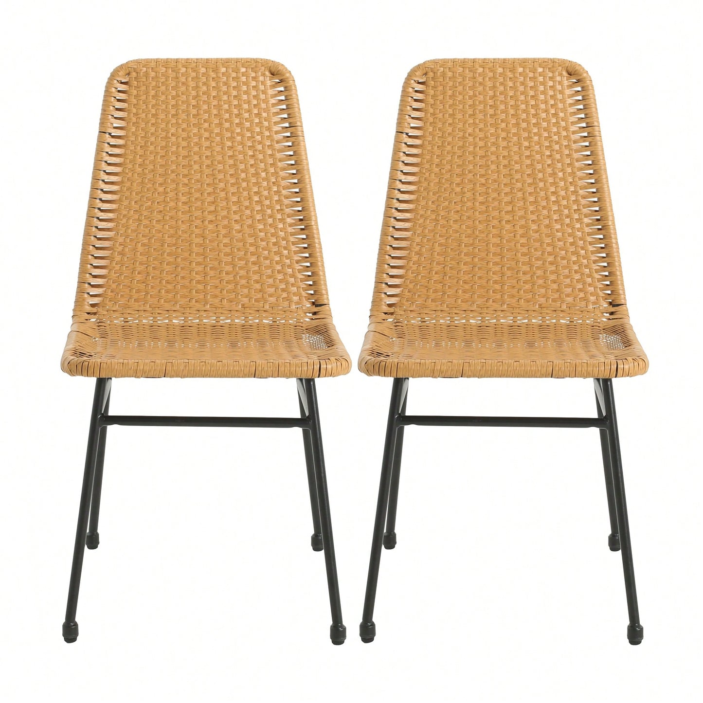 Set Of 2 Dark Brown Dining Chairs For Modern Home Decor