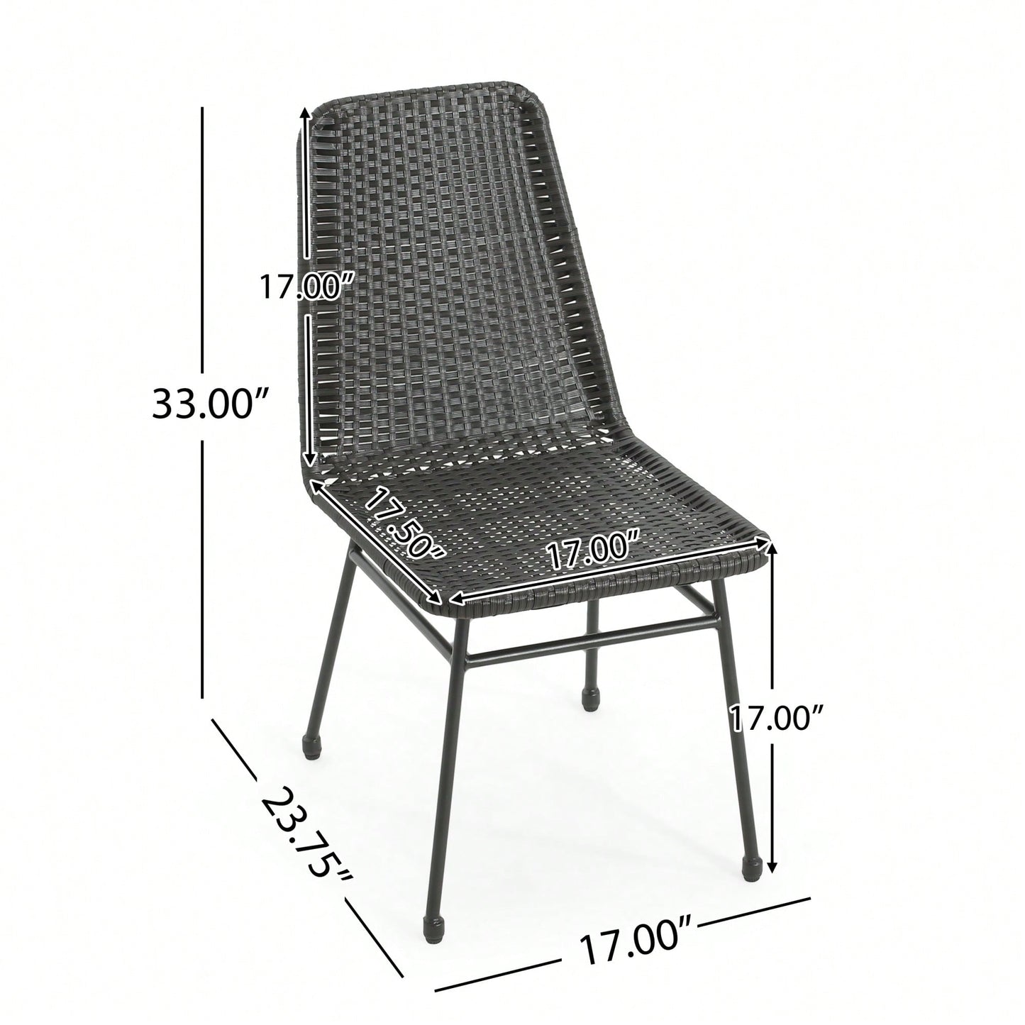 Set Of 2 Dark Brown Dining Chairs For Modern Home Decor