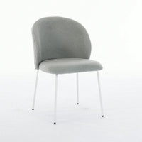 Adjustable Iron-Footed Dining Chair Set Of 2 For Dining Room Living Room Study Room