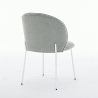 Adjustable Iron-Footed Dining Chair Set Of 2 For Dining Room Living Room Study Room