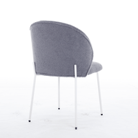 Adjustable Iron-Footed Dining Chair Set Of 2 For Dining Room Living Room Study Room