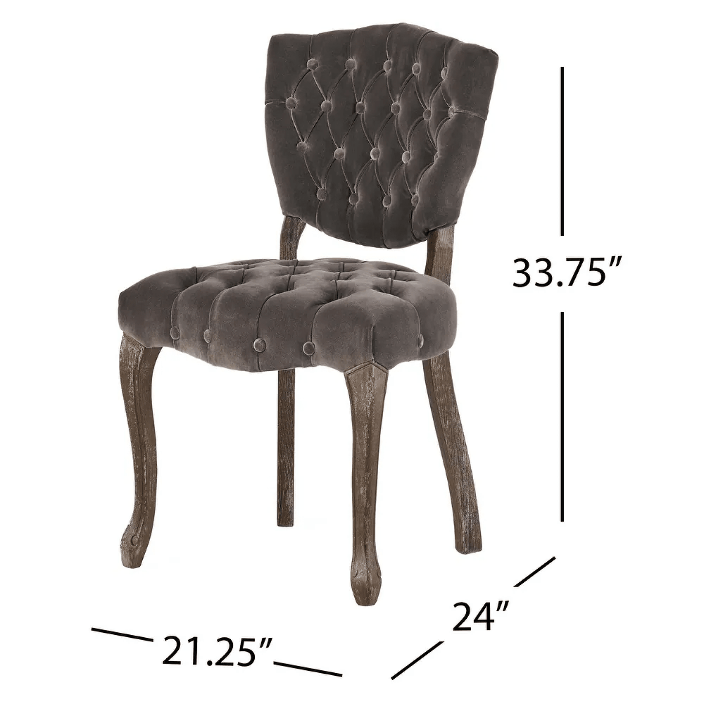 Elegant Tufted Accent Chairs Set Of 2 For Living Room Or Bedroom Decor